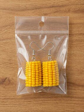NEW Women's 3D Adorable Funny Novelty Dangle Drop Earrings Corn On The Cob